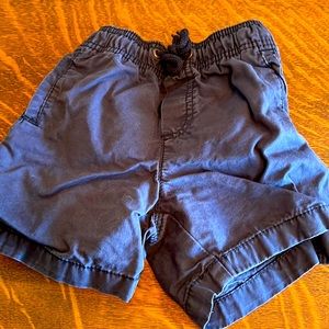 Blue drawstring shorts